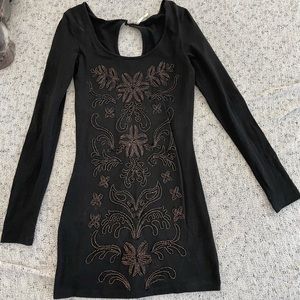 Free people mini dress, long sleeve